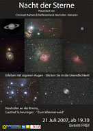 Nacht der Sterne - Live erleben - in Sternwarten Qualit&auml;t